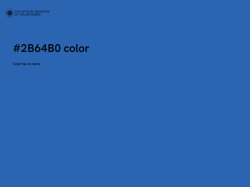 #2B64B0 color image