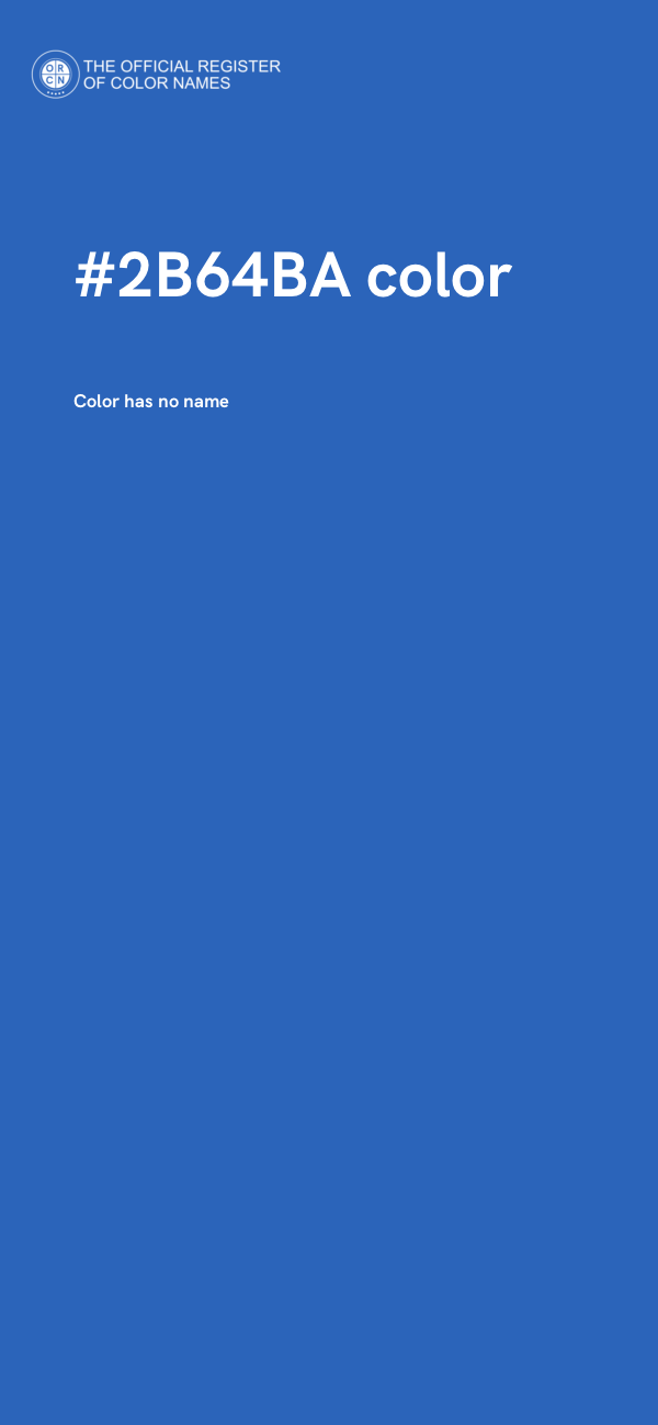#2B64BA color image