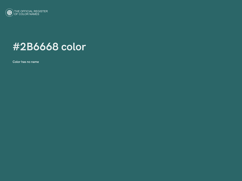 #2B6668 color image
