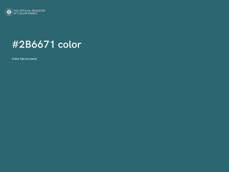 #2B6671 color image