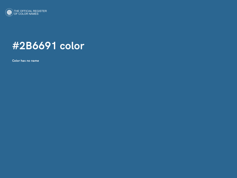 #2B6691 color image