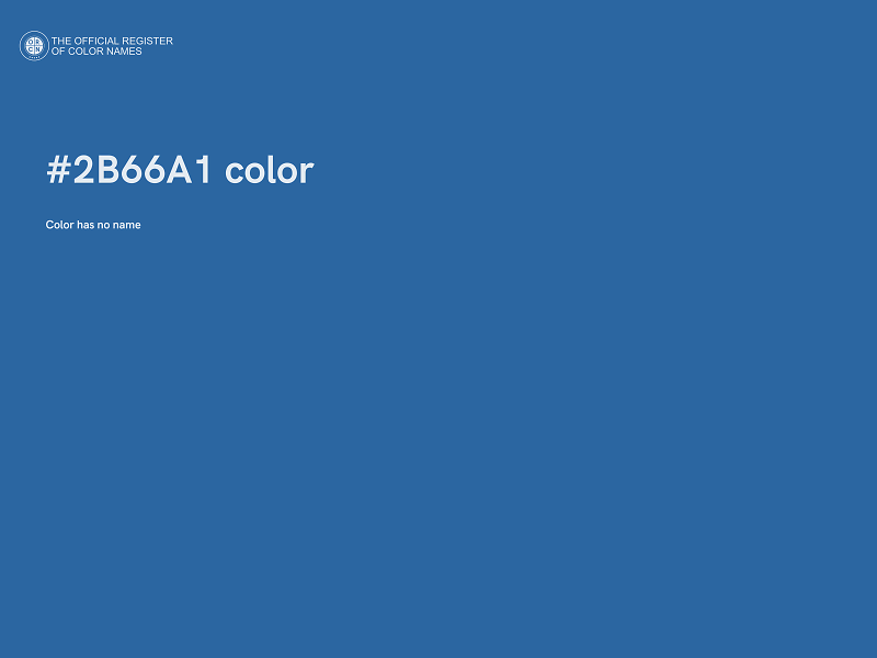 #2B66A1 color image