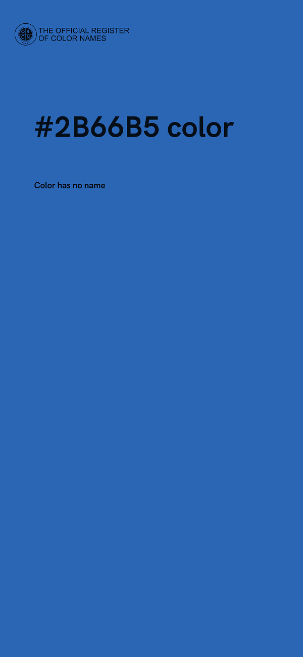 #2B66B5 color image