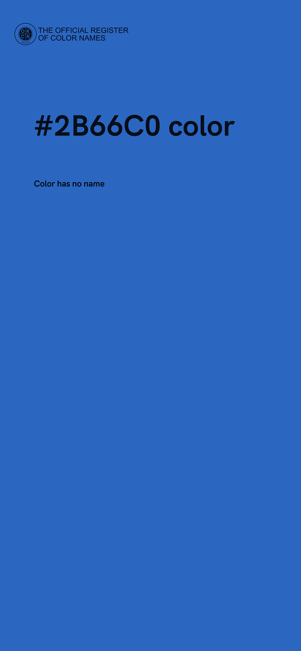 #2B66C0 color image