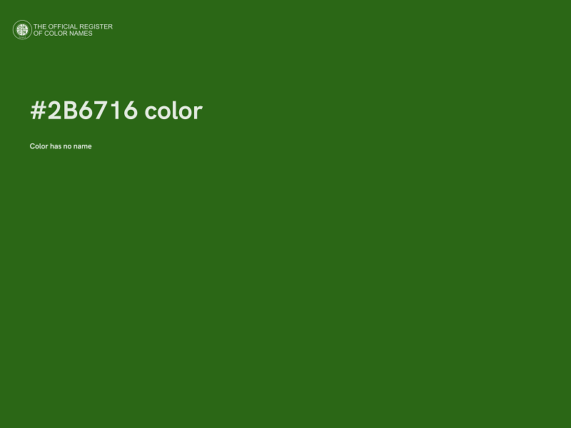 #2B6716 color image