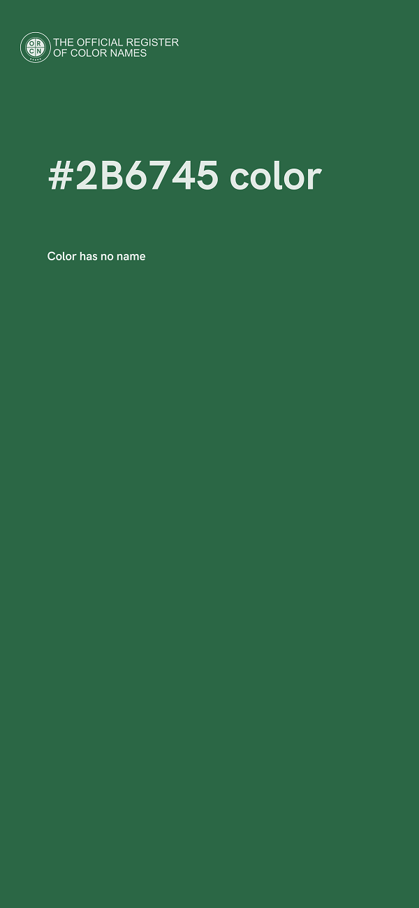 #2B6745 color image