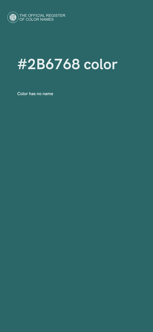 #2B6768 color image