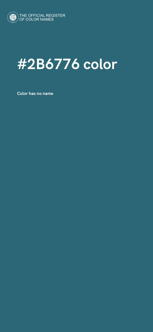 #2B6776 color image