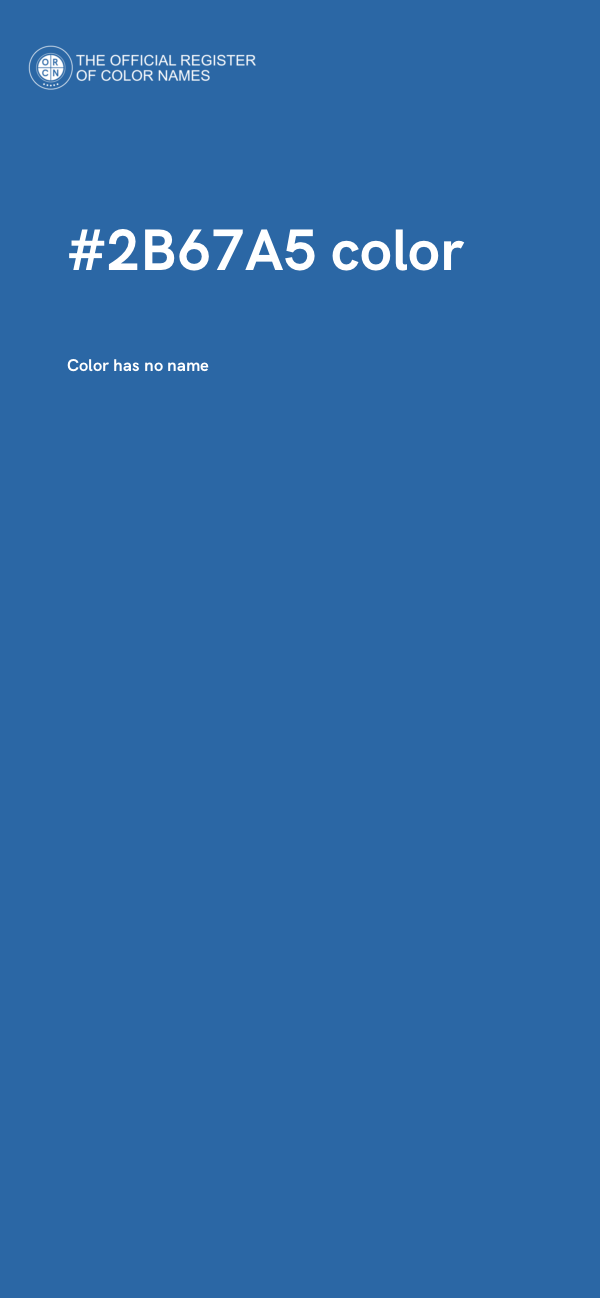 #2B67A5 color image