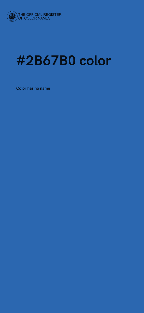 #2B67B0 color image