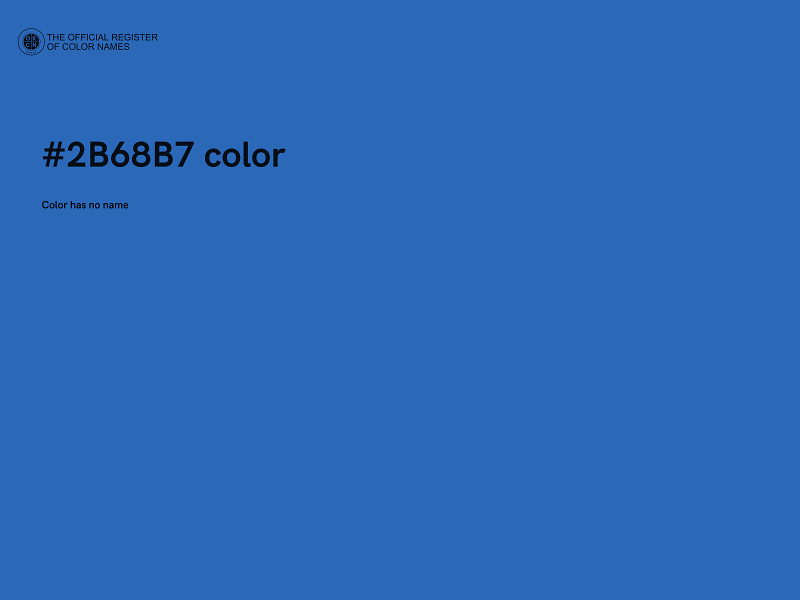 #2B68B7 color image