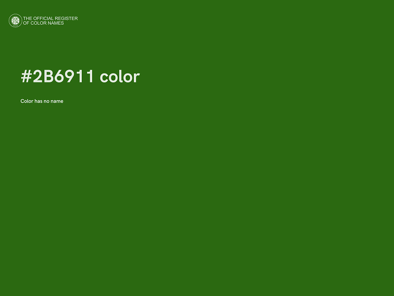 #2B6911 color image