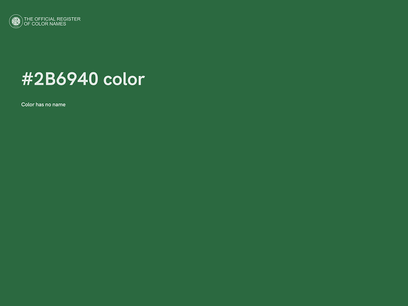 #2B6940 color image