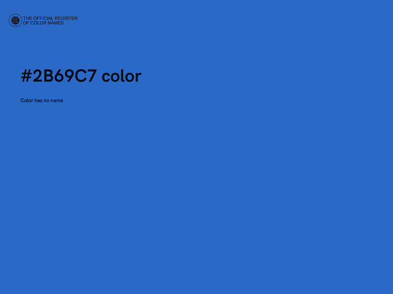 #2B69C7 color image