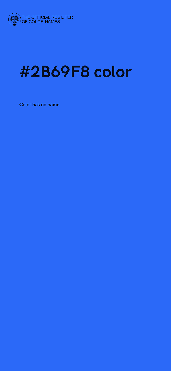 #2B69F8 color image