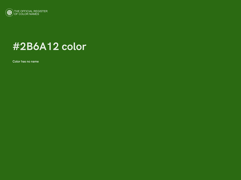 #2B6A12 color image