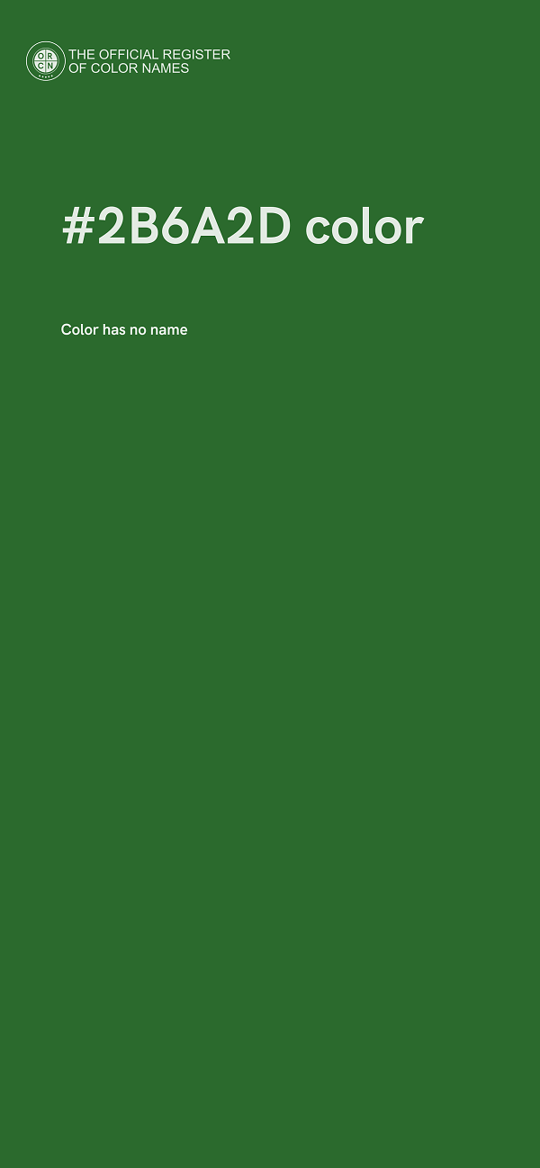 #2B6A2D color image