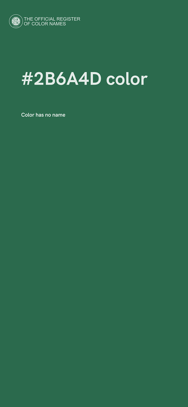 #2B6A4D color image