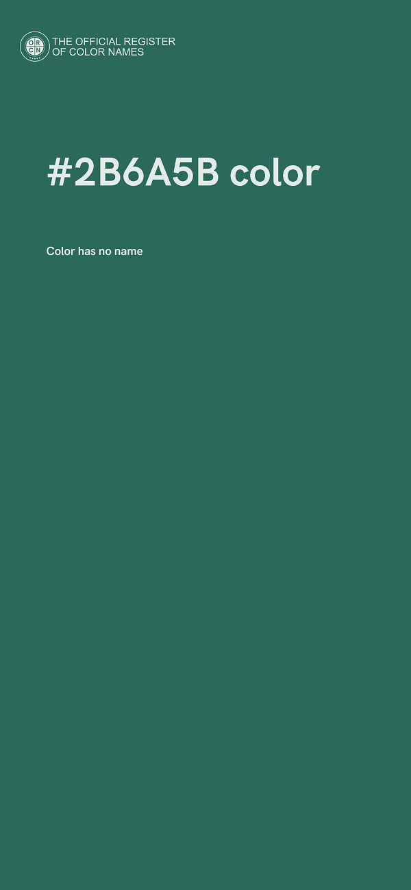 #2B6A5B color image
