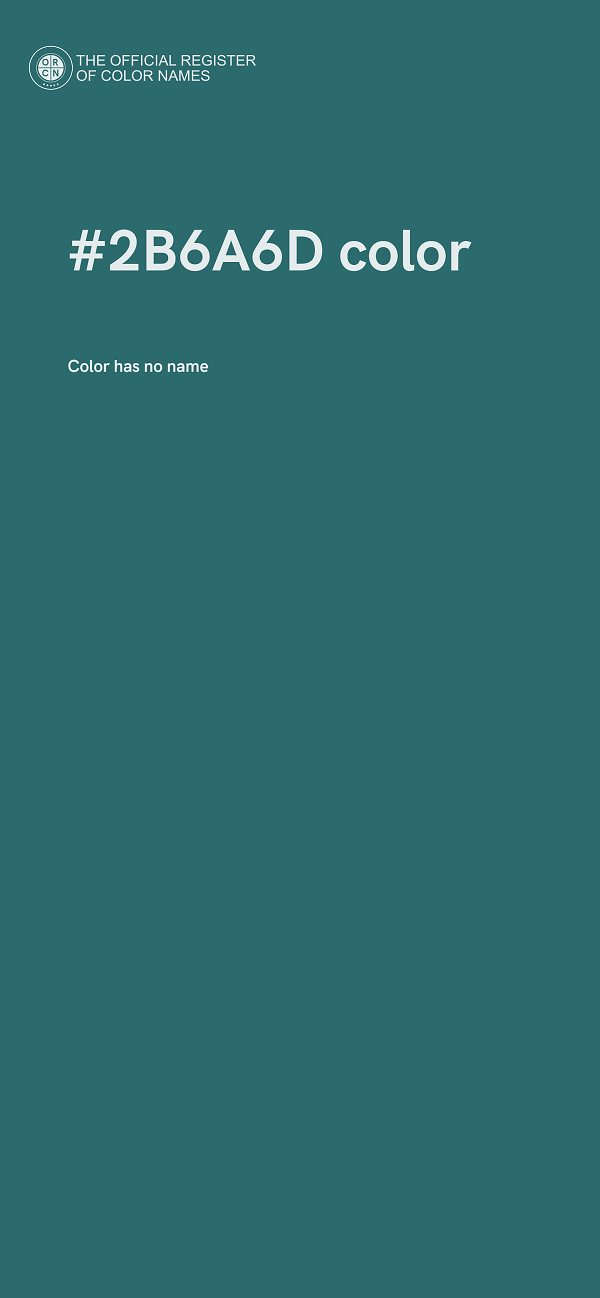#2B6A6D color image