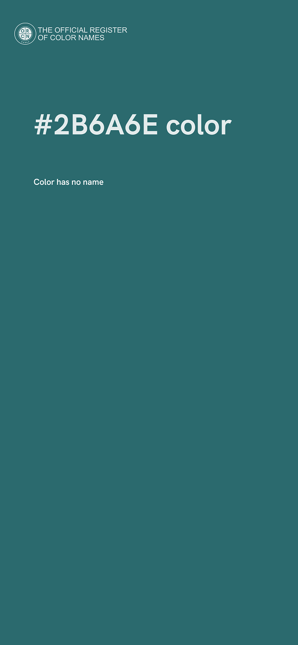 #2B6A6E color image