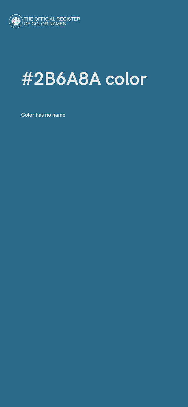 #2B6A8A color image