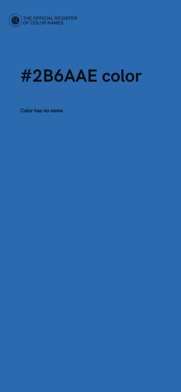 #2B6AAE color image