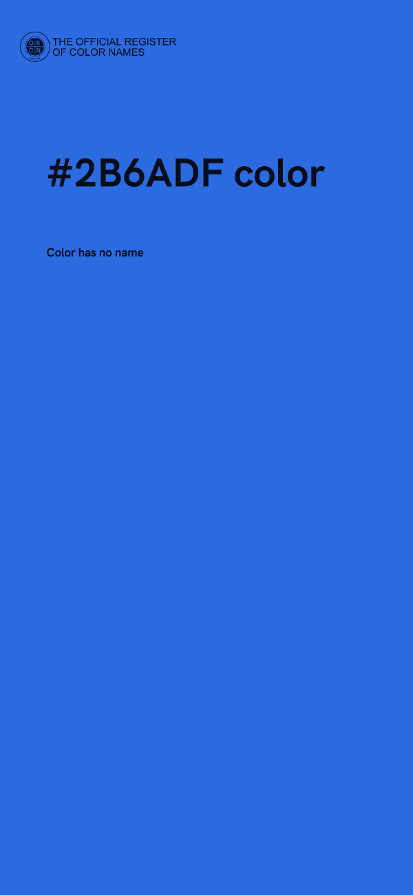 #2B6ADF color image