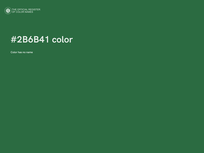 #2B6B41 color image