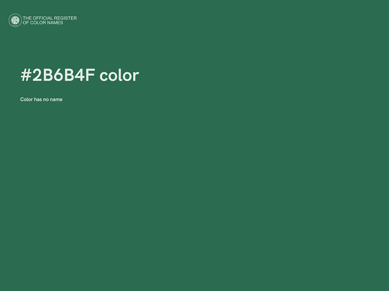 #2B6B4F color image