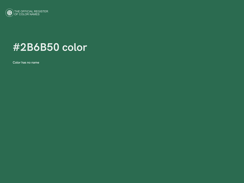 #2B6B50 color image