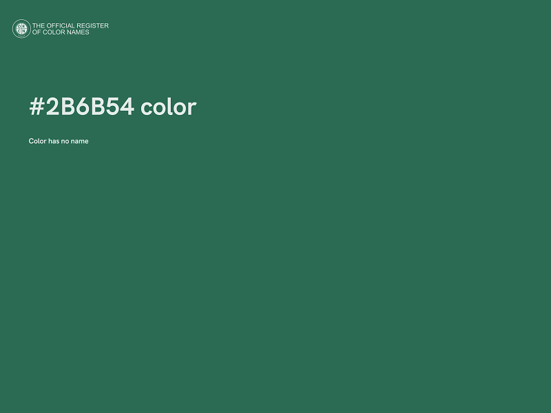 #2B6B54 color image