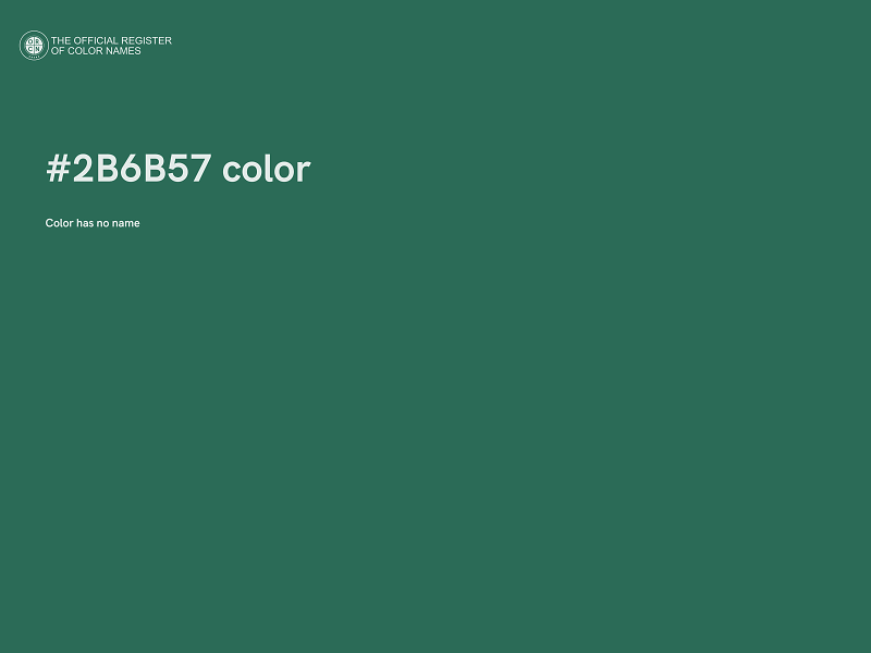 #2B6B57 color image