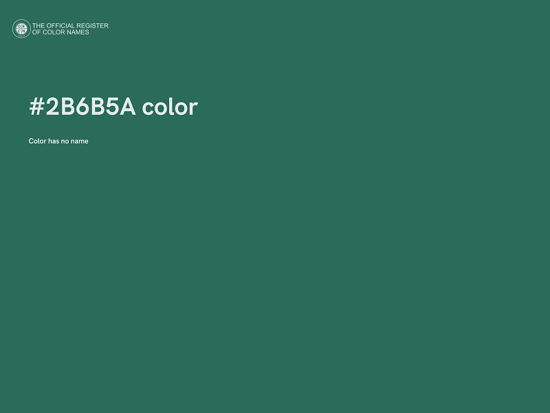 #2B6B5A color image