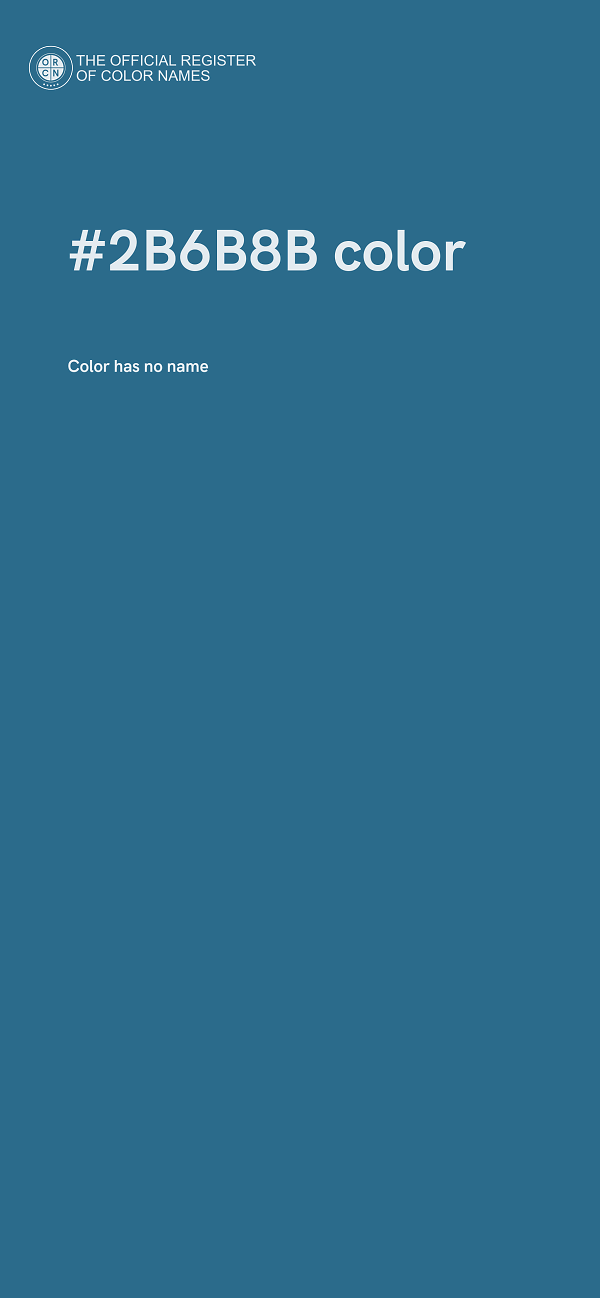 #2B6B8B color image