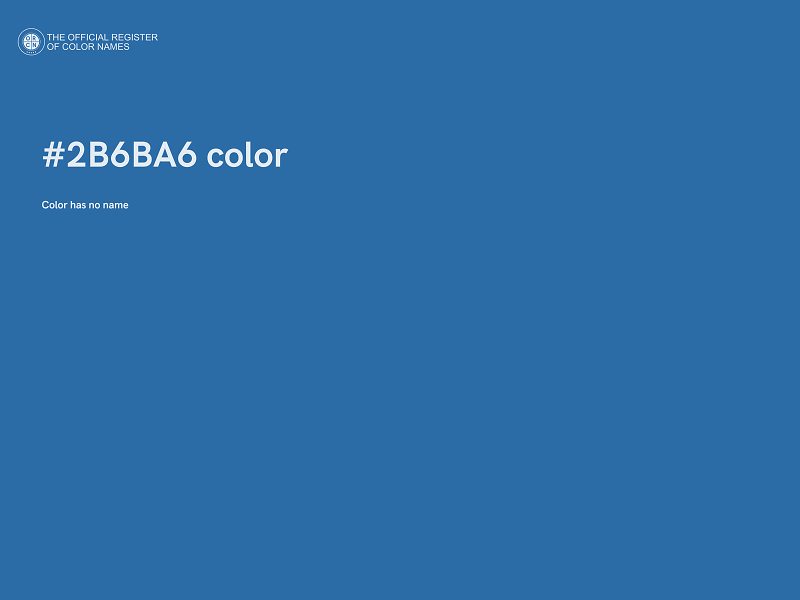 #2B6BA6 color image