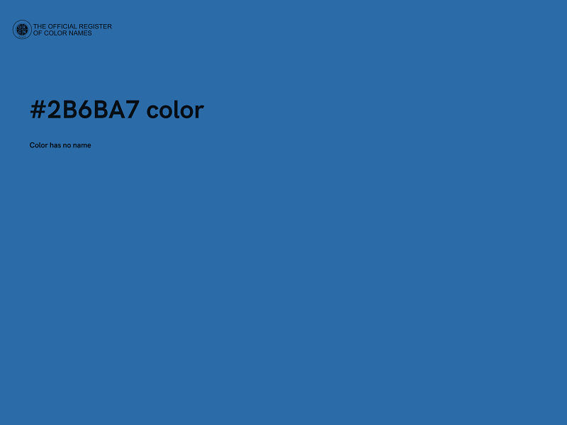 #2B6BA7 color image