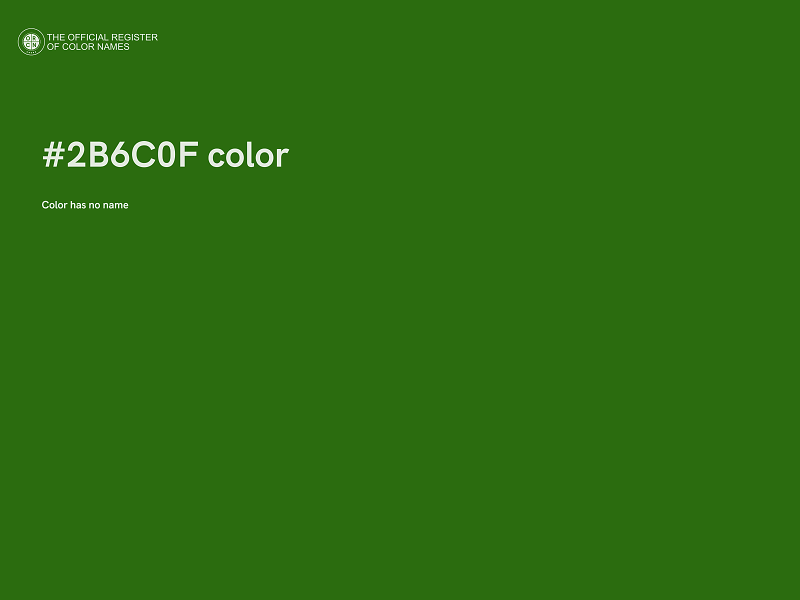 #2B6C0F color image