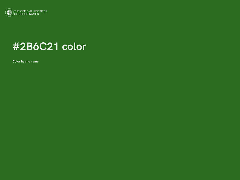 #2B6C21 color image