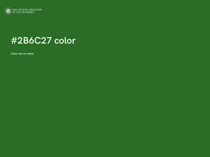 #2B6C27 color image