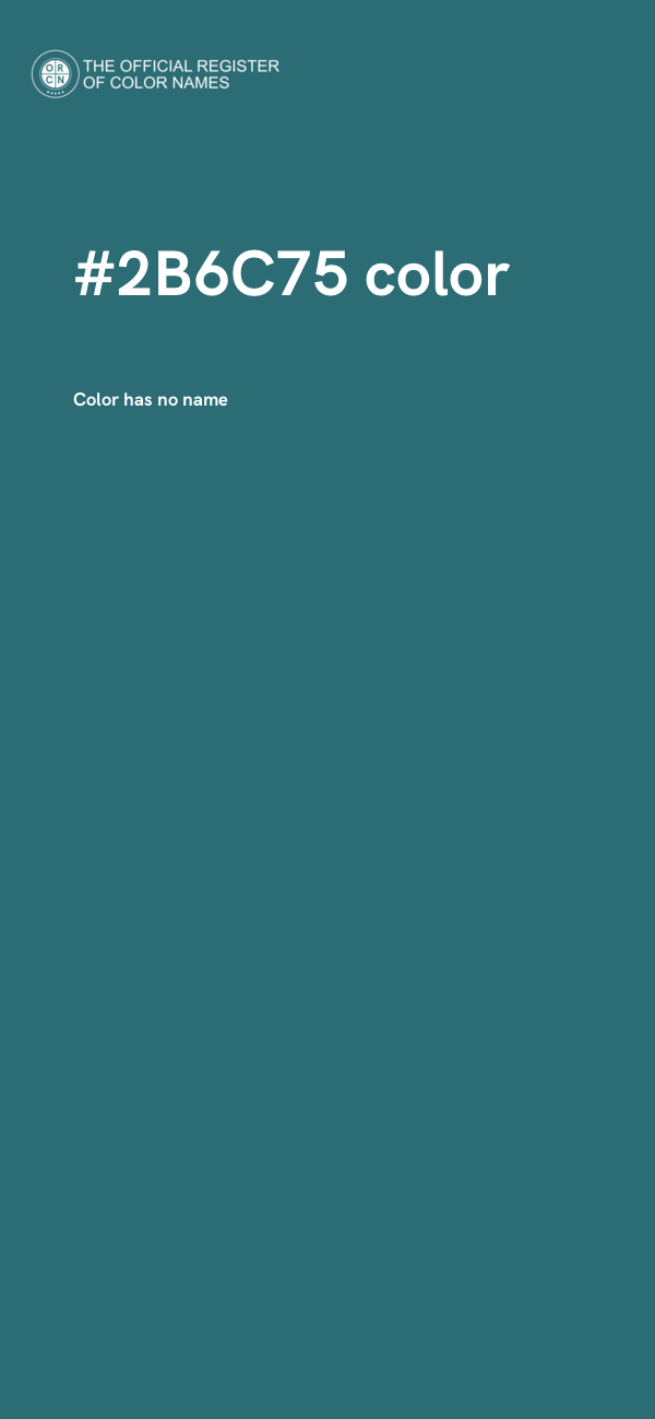 #2B6C75 color image