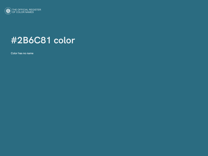 #2B6C81 color image