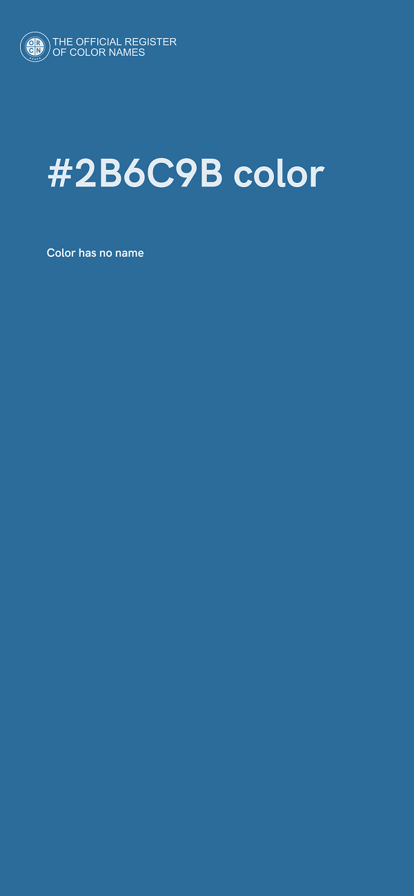 #2B6C9B color image
