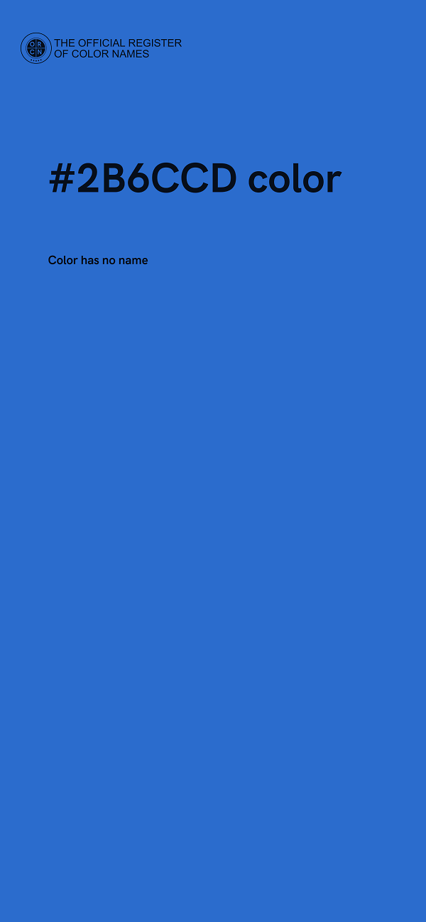 #2B6CCD color image
