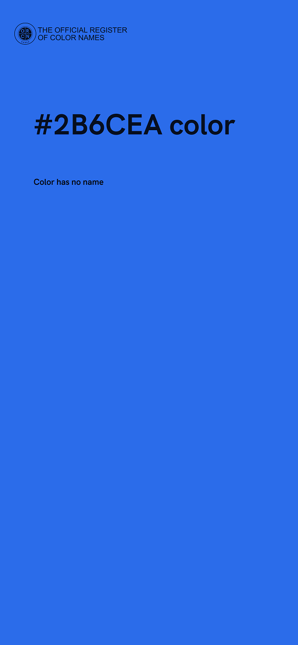 #2B6CEA color image
