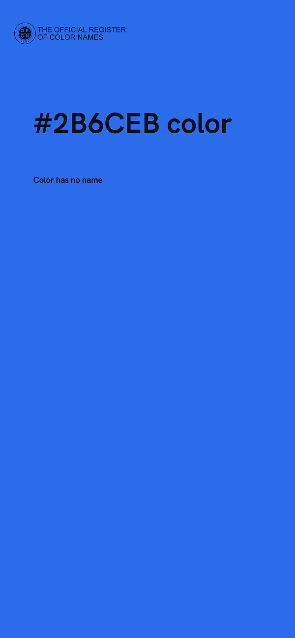 #2B6CEB color image