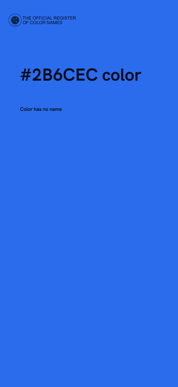 #2B6CEC color image
