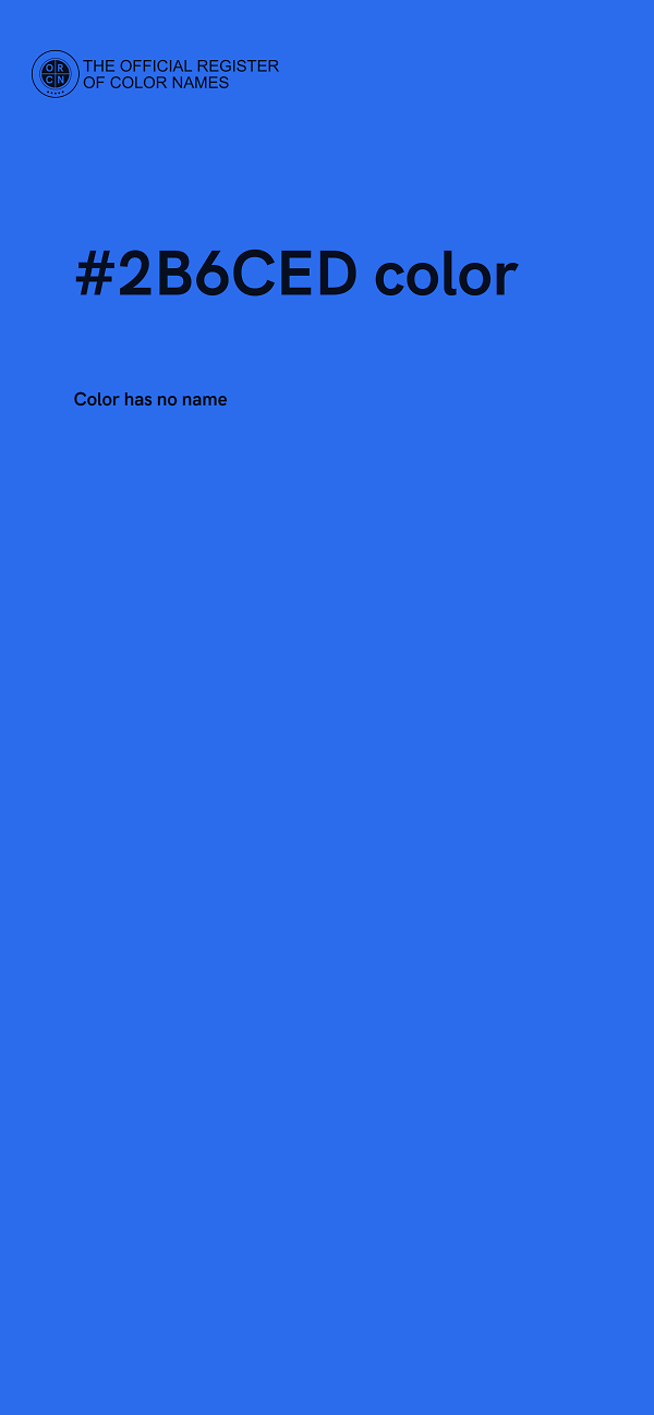 #2B6CED color image