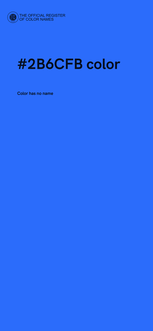 #2B6CFB color image