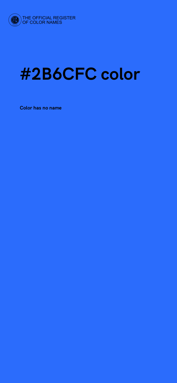 #2B6CFC color image